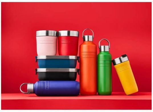 Le Creuset Le Creuset Inox Mittagsbox Mit Fächern Grau 900ml