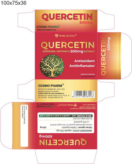 Cosmo Pharm Quercetin 500mg 30 capsule Natural