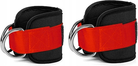 Set 2 Bequeme Neopren Fußgelenkriemen Schwarz