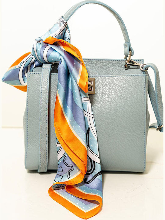 Hermosa Damen Seiden Schal Blau