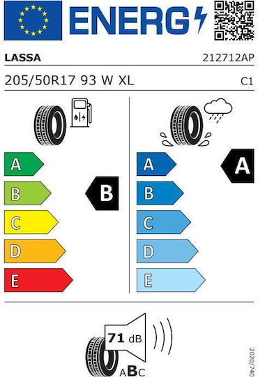 Lassa Revola 205/50R17 93W XL Θερινό Λάστιχο για Επιβατικό Αυτοκίνητο