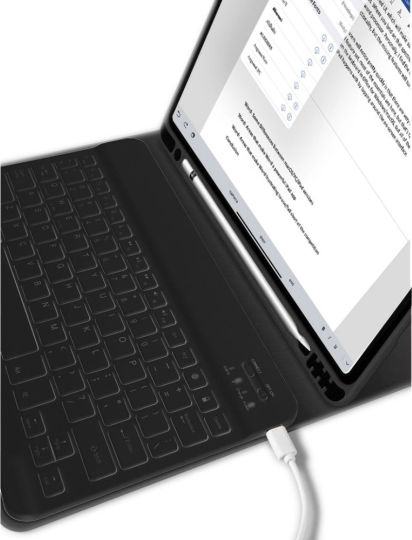 Tech-Protect Sc Pen + Клавиатура Galaxy Tab A9 A11 8.7 X110 X115 X133 X135 Розов
