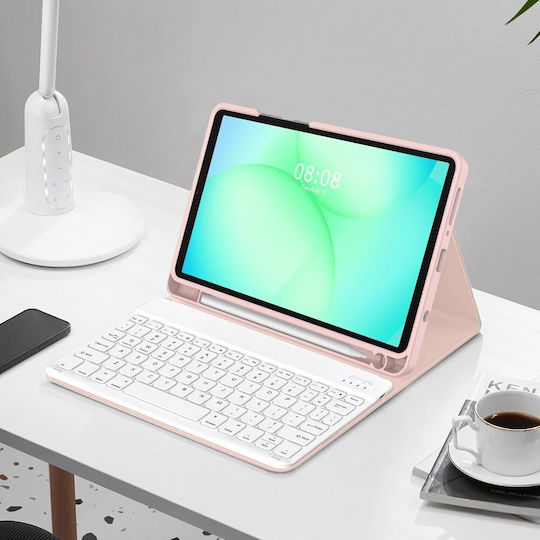 Tech-Protect Sc Pen + Клавиатура Galaxy Tab A9 A11 8.7 X110 X115 X133 X135 Розов