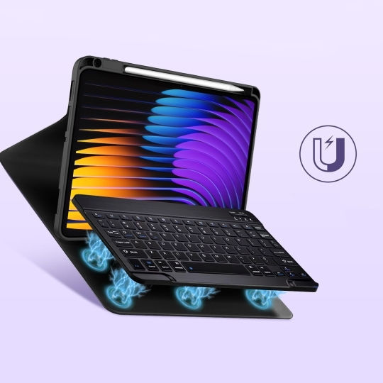 Tech-Protect Sc Pen + Клавиатура Galaxy Tab A9 A11 8.7 X110 X115 X133 X135 Розов