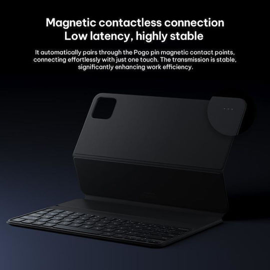 Xiaomi Flip Cover με Πληκτρολόγιο στα Αγγλικά US Μαύρη (Xiaomi Pad 8 / 8 Pro)