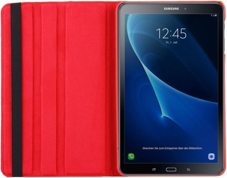 Rotating Flip Cover Περιστρεφόμενη Κόκκινη (Galaxy Tab A 10.1 2016)