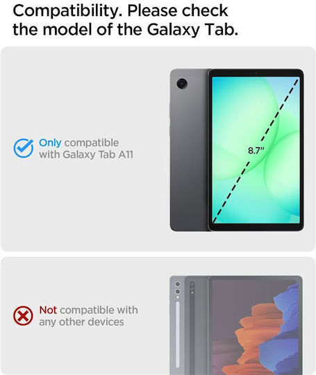 Spigen Rugged Armor Back Cover Durable Black Samsung Galaxy Tab A11