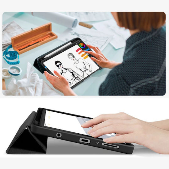 Sc Pen Flip Cover Blacη (Galaxy Tab A9 8.7)