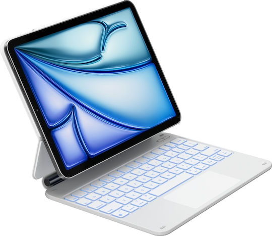 Typecase Klappdeckel Robust mit Tastatur Weie (iPad Air 11 2024/2025)