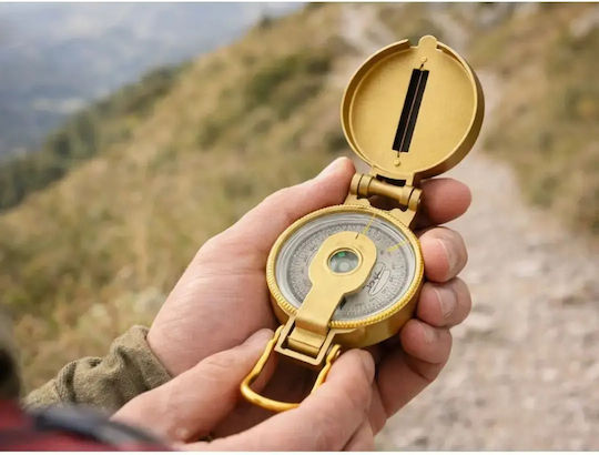 Military Survival Compass Metal Foldable Absolute Accuracy On The Mountain
