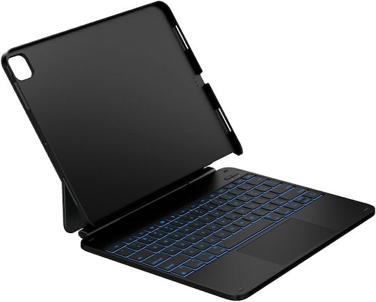Typecase Klappdeckel Tablet Hülle Ipad Air 13 2024/2025 Carbon Fiber Kb206-129-e-cbkcbk-blk-b-us-v5