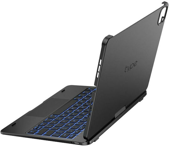 Typecase Case Flexbook Touch Tastatur iPad Air 11 2024/2025 Grau Kb201t-110-b-sgy-blk-b-us-v4