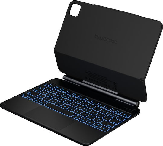 Typecase Edge Klappdeckel Robust mit Tastatur im Internationales Englisch Schware (iPad Air 11 2024/2025)