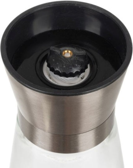 Manuelle Salz- und Pfeffermühlen-Set Inox in Grau Farbe 13,3cm 2 Stück