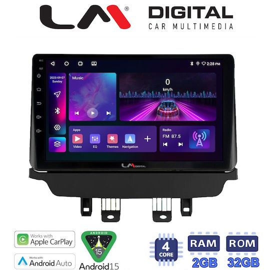 LM Digital Auto-Audiosystem für Mazda CX-3 2014 (Bluetooth/USB/Eingebautes Wi-Fi /3G/GPS/Apple CarPlay/Android Auto)