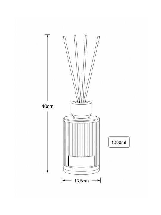 Home Fragrance Sticks 1000ml Cashmere Silk Mrshome Mrshome Df-0078003