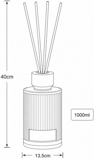 Raumdüfte Sticks 1000ml Cashmere Silk MRShome MRShome Df-0078003