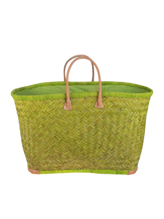 Kbas Geantă De Plajă Din Wicker Bej