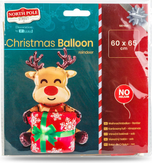 Balon De Crăciun Design Ren 60x65 Cm Folie