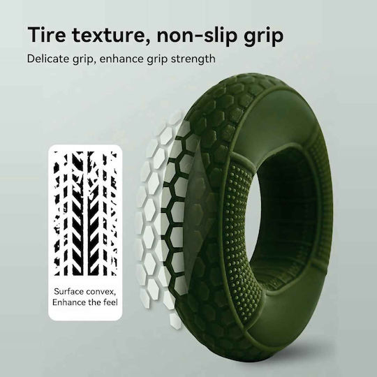 Uncle George Power Gripper Ring for Fingers and Hands Green with Resistance up to 18kg
