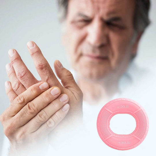 Uncle George Power Gripper Ring for Fingers and Hands Pink with Resistance up to 18kg