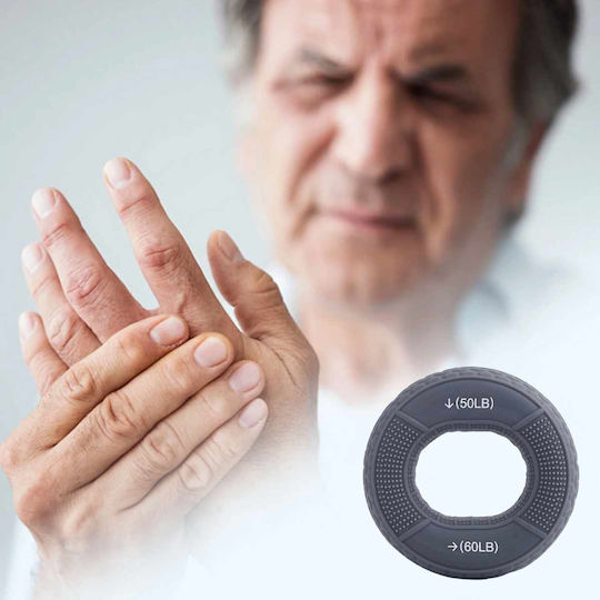 Uncle George Power Gripper Ring for Fingers and Hands Gray with Resistance up to 27kg