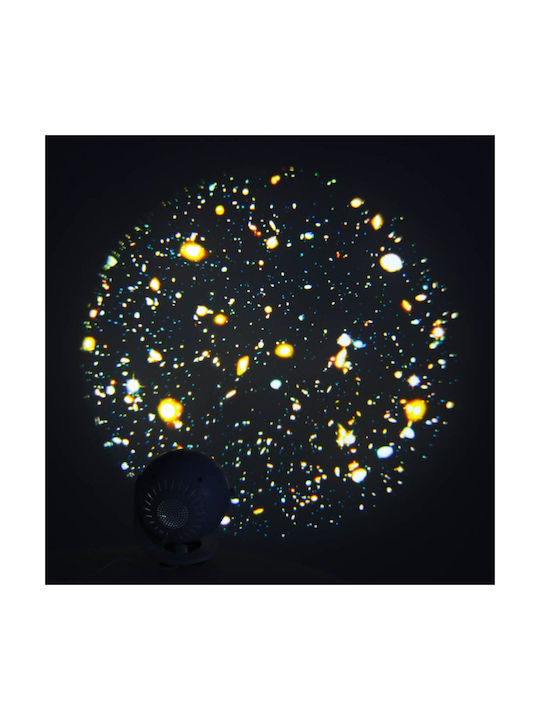 ikonka Lumină Led Pentru Copii Proiector Negru 11.5x11x11cm