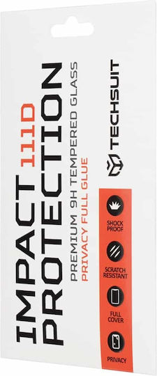Techsuit Full Glue Privacy Full Face Tempered Glass (OnePlus 15R)