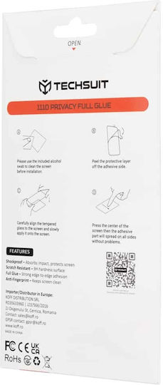 Techsuit Full Glue Privacy Full Face Tempered Glass (OnePlus 15R)