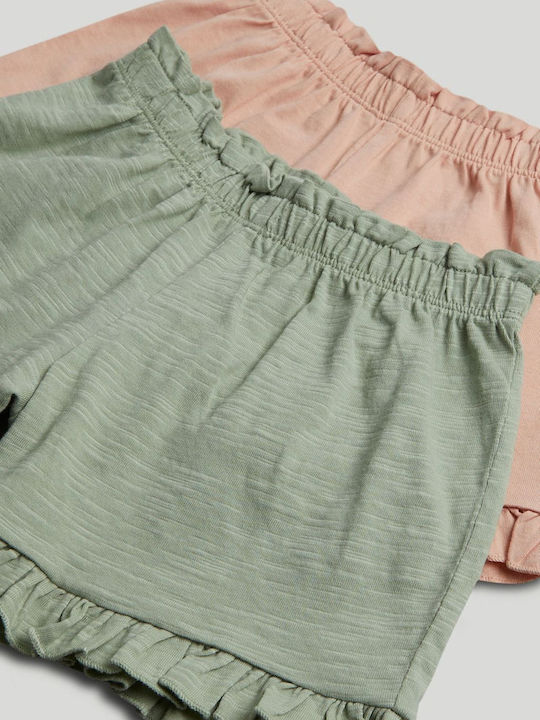 Kids Fabric Multicolour Shorts Bermuda 3 Pieces