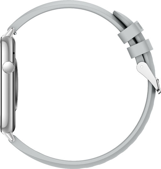 Colmi C28 Smartwatch με Παλμογράφο (Ασημί)