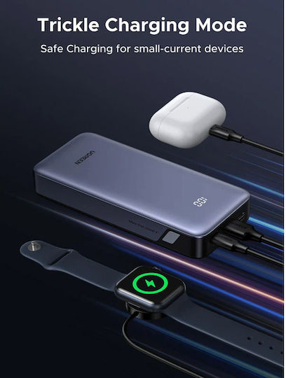 Ugreen PB532 Power Bank 20000mAh 30W με Θύρα USB-A και 2 Θύρες USB-C Power Delivery Γκρι
