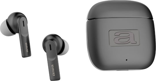 Aiwa EBTW-200 In-ear Bluetooth Handsfree Ακουστικά με Θήκη Φόρτισης Μαύρα