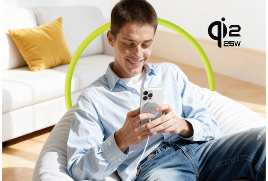 Mobile Origin Wireless Charger (Qi Pad) 25W White (MO-MAGP-PW29)