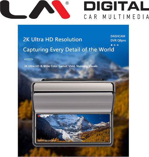LM Digital X212-Q8 PRO Car Digital Video Recorder Set 1440P with Screen & Rear Camera
