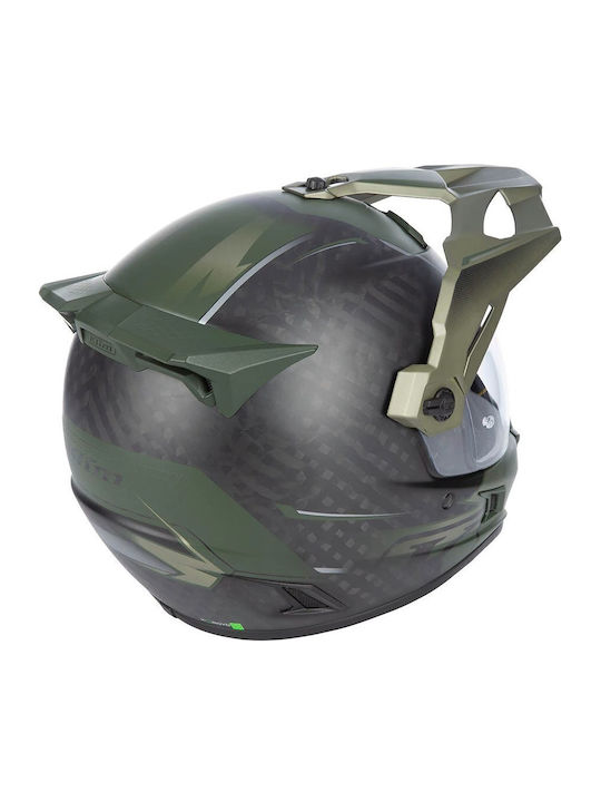 Klim Krios Pro Echo Matte Black - Rifle Green - Oil Green Κράνος Μηχανής On-Off DOT / ECE 22.05 με Pinlock