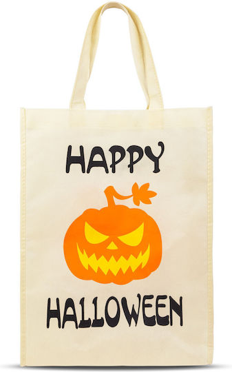 Geantă Pentru Cadou Cu Tematică Halloween Portocalie 30x40cm