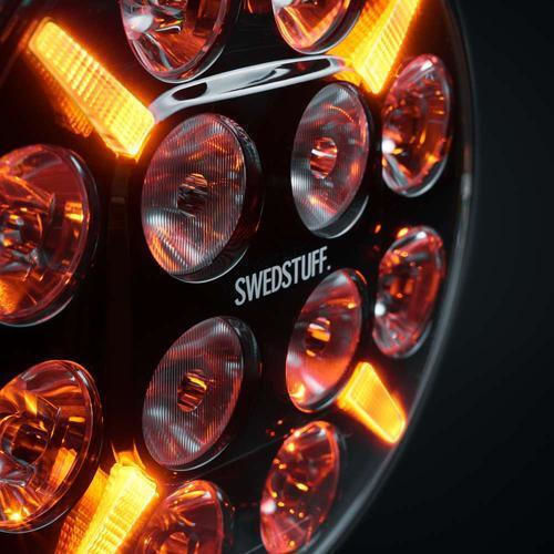 Strands Кръгъл Фар За Автомобил LED 115W С Бял Цвят На Осветлението 1 Брой