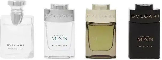 Bvlgari Mini Collection Set 4 Perfumes X 5 Ml Luxury Men's Set