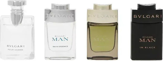 Bvlgari Mini Collection Set 4 Perfumes X 5 Ml Luxury Men's Set