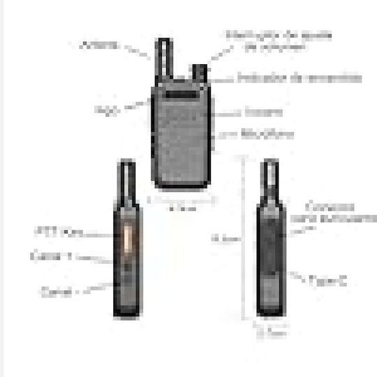 K22 Mini Walkie Talkie Σετ 2τμχ