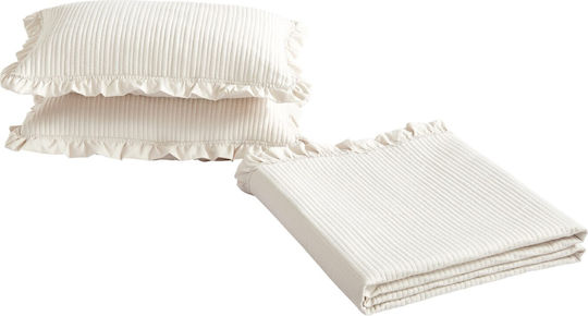 Liolios Home Armony Κουβερλί Ημίδιπλο Cream 180x240cm