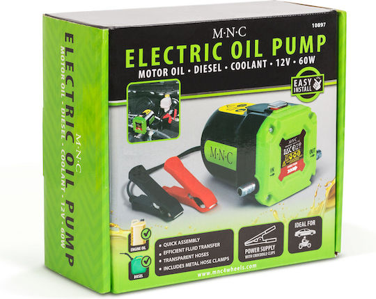 Pompă Electrică 12v Transfer Ulei Diesel 60w Furtunuri Cleme Crocodil