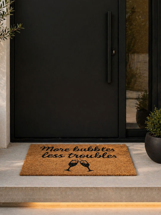 MRShome Doormat More Bubbles Less Troubles 59x39cm