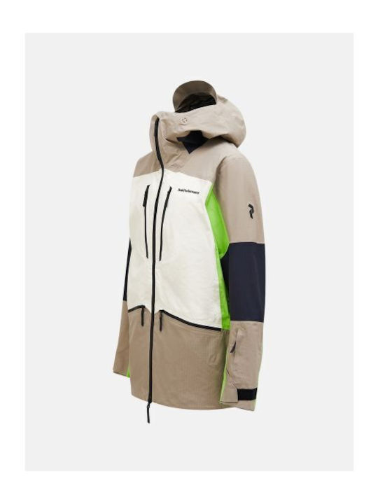 Peak Performance G79144060-N34 Ανδρικό Μπουφάν Gore-Tex για Σκι & Snowboard Μπεζ