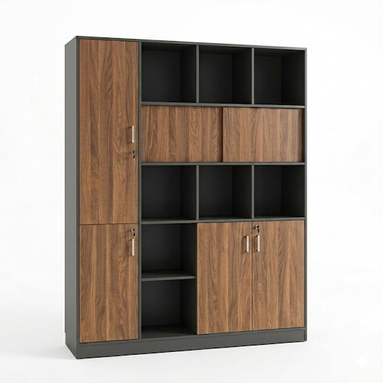 Bücherregal Bokanza Karydi-anthrakí 160x40x200cm