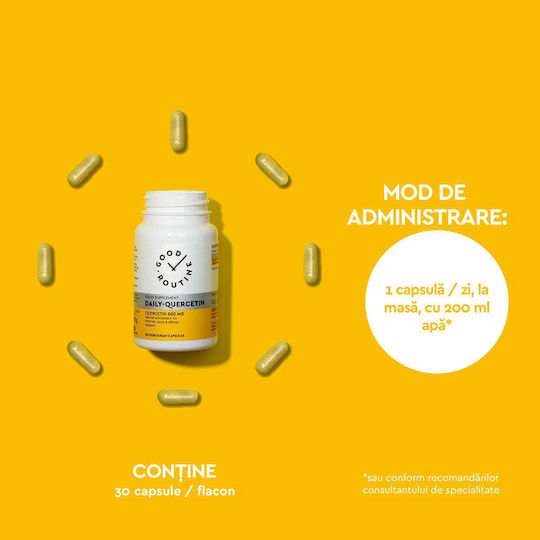 Supliment Alimentar Zilnic cu Quercetină 30 Capsule Good Routine By Secom