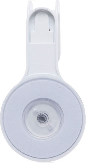 Άγκιστρο Abs Βεντούζα 6.5x4.5x12.5cm White Grey Knob Mrshome Mrshome Df-0082000