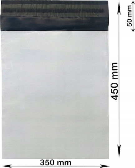 White Courier Bags C3 350x450mm 100 Pcs