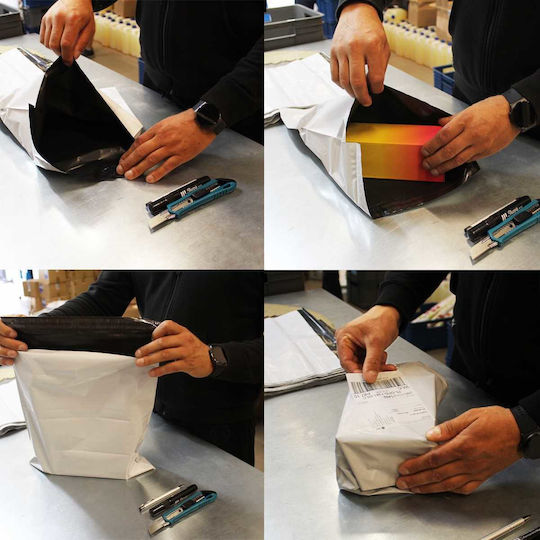 White Courier Bags C3 350x450mm 100 Pcs